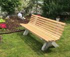 Beton-Seitenteile für Gartenbank